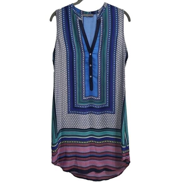Brixton Ivy Multi Color Geometric Print Sleeveless - Picture 1 of 5